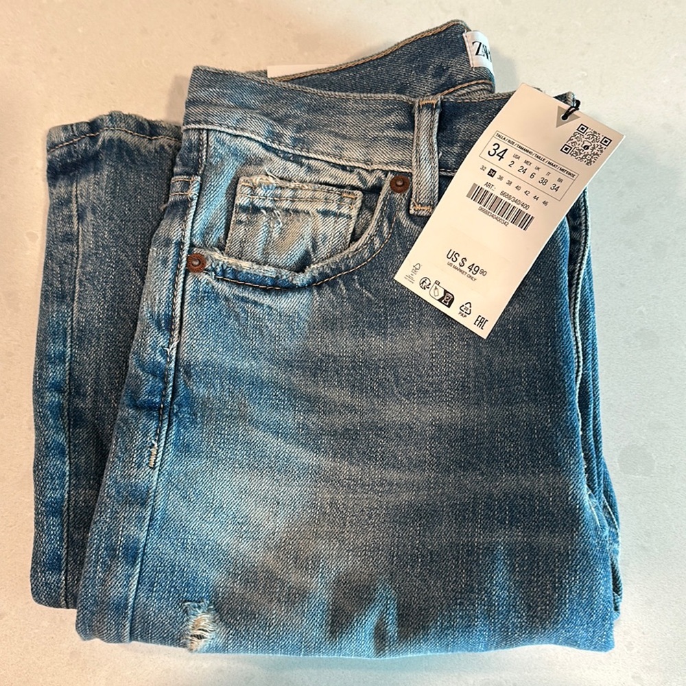 ZARA MID-RISE - FULL LENGTH - RIGID